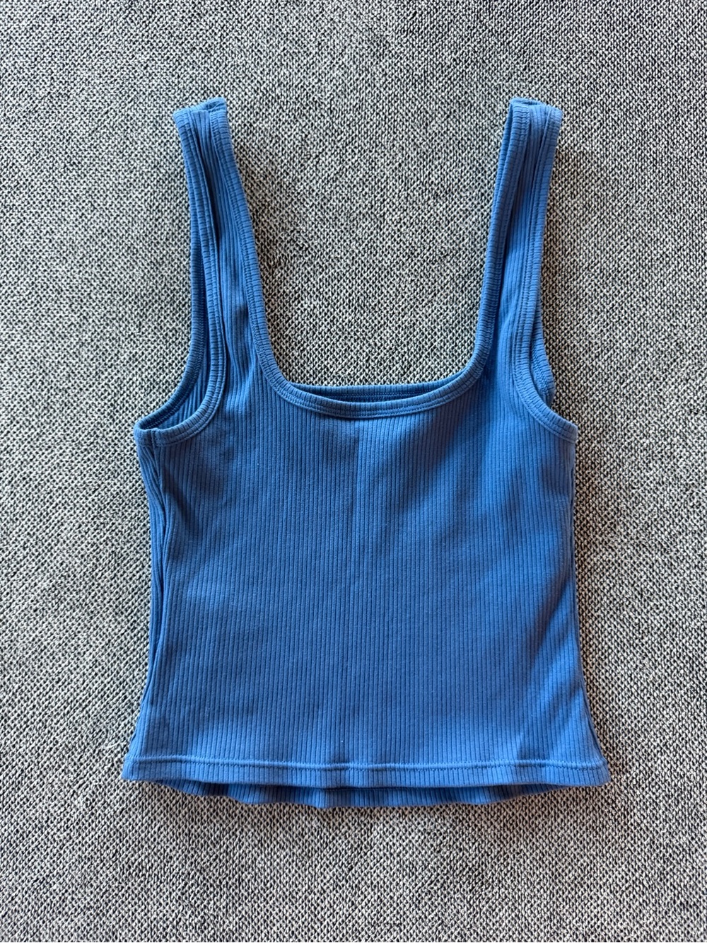 Ribbed Scoop Tank Trio - Red, Gray, Blue - Picture 5 of 13